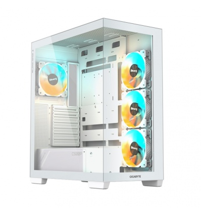 GIGABYTE C500 PANORAMIC STEALTH ICE/Midi Tower/Transpar./Bílá