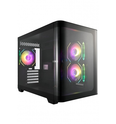 FSP S380-BA/Micro ATX/Transpar./Černá