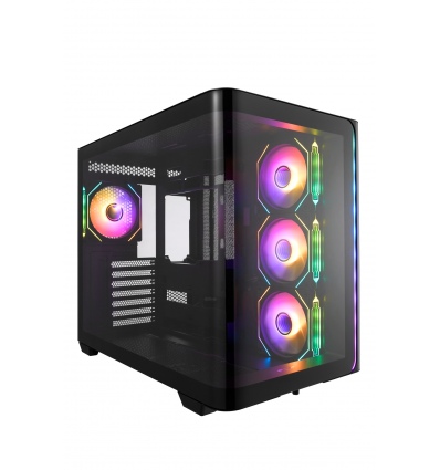 FSP M580-BA/Midi Tower/Transpar./Černá