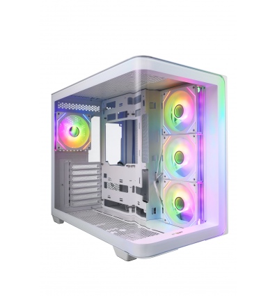 FSP M580-WA/Midi Tower/Transpar./Bílá