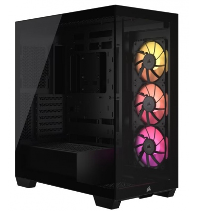 CORSAIR iCUE LINK 3500X/Midi Tower/Transpar./Černá