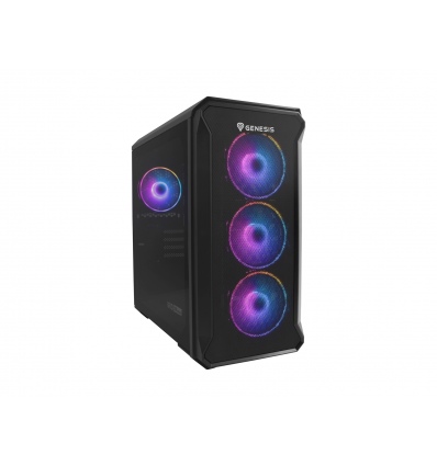 Počítačová skříň Genesis IRID 503 ARGB V2/Micro Tower/Transpar./Černá