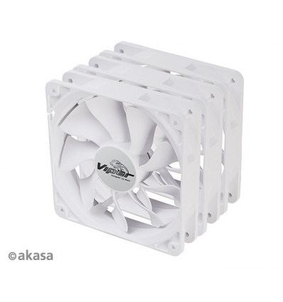 ventilátor Akasa - 12 cm VIPER S-flow 3ks W