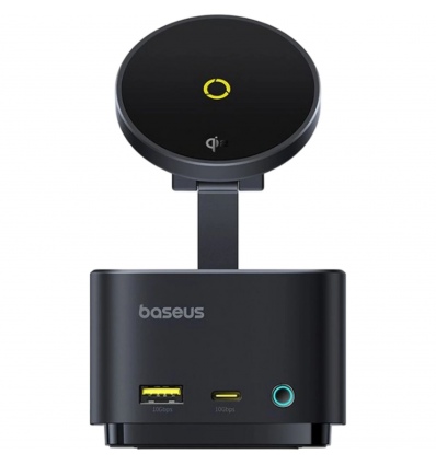Baseus Nabíjecí stanice MagPro 7v1 s bezdrátovým nabíjením 15W cosmic black