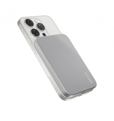 Epico 5000mAh Alu PowerBanka s MagSafe - stříbrná