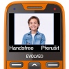 EVOLVEO EasyPhone XR, mobilní telefon pro seniory s nabíjecím stojánkem, oranžový