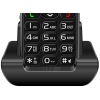 EVOLVEO EasyPhone, mobilní telefon pro seniory s nabíjecím stojánkem, černá