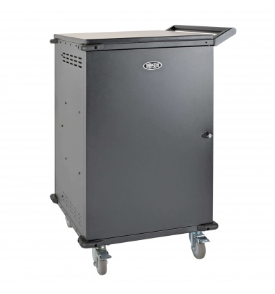 Nabíjecí stanice pro více zařízení, 36 zásuvek BS 1363 230V, vozík, černá