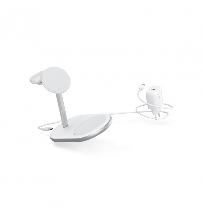 Epico 3v1 nabíjecí stojánek - bílý