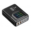 Viking USB GaN charger 200W PD PRO/síťový adaptér/Output:3xUSB-C,2xUSB-A/Rychlo nabíjení/
