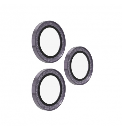 ZAGG Ochranná čočka Premium pro Apple 17 Pro/Pro Max/16 Pro/Pro Max/15 Pro/Pro Max - fialová třpytka