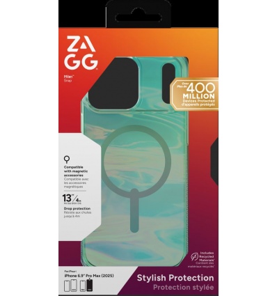 ZAGG Ochranný kryt Milan Snap Apple 17 Pro Max Iridescent Oil Slick