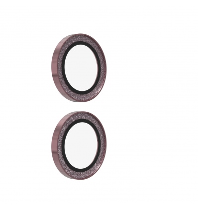 ZAGG Ochranná čočka Premium pro Apple iPhone 17/16/16+ - růžová třpytka