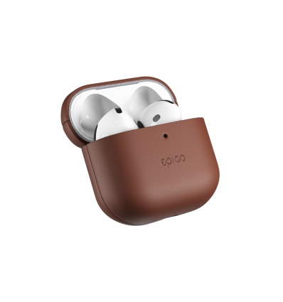 Epico kožené pouzdro pro AirPods 4/4 s ANC - hnědá