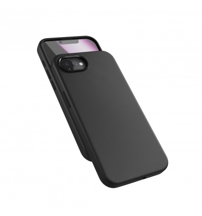 Epico Mag+ kožený kryt iPhone 16e - černá