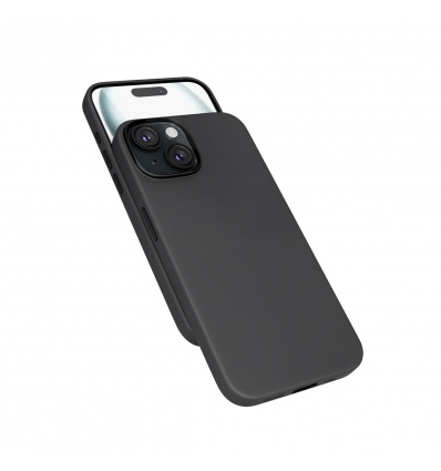 Epico Mag+ kožený kryt iPhone 15 - černá