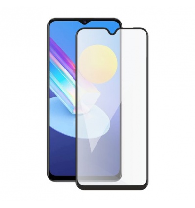 Screenshield VIVO Y72 5G (full COVER black) Tempered Glass Protection