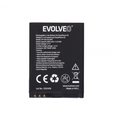 EVOLVEO orig. baterie 900 mAh pro EasyPhone ID/EG/XS (EP-400/550/570)