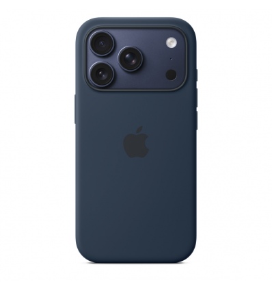 iPhone 17 Pro Silicone Case with MS – Midnight