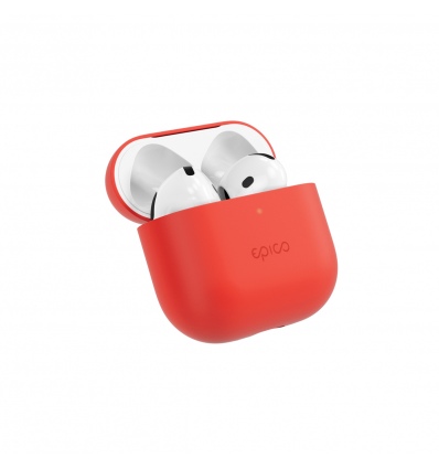 Epico silikonové pouzdro pro AirPods 4 - červená