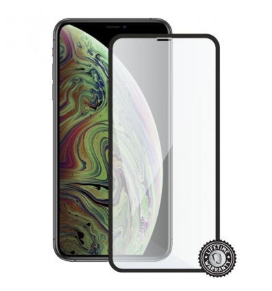 Screenshield APPLE iPhone Xs Max Tempered Glass protection (full COVER black)