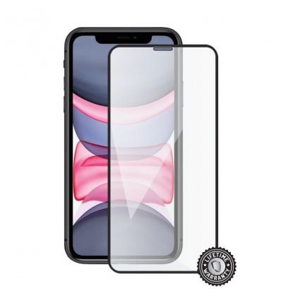 Screenshield APPLE iPhone 11 Tempered Glass protection (full COVER black)
