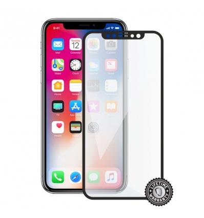 Screenshield APPLE iPhone X/Xs Tempered Glass protection (full COVER black)