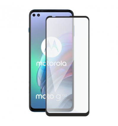 Screenshield MOTOROLA Moto G100 XT2125 (full COVER black) Tempered Glass Protection