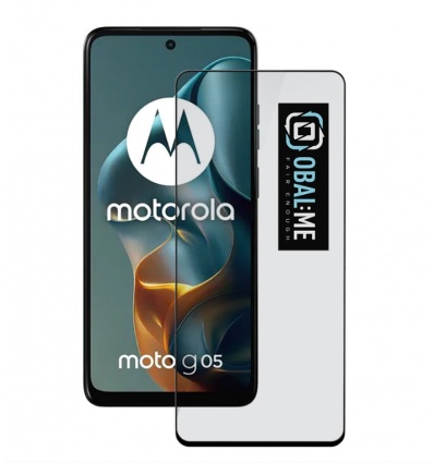 OBAL:ME 5D Tvrzené Sklo pro Motorola G05/E15 Black