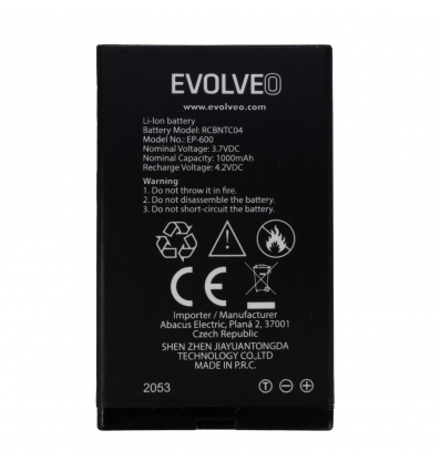 EVOLVEO orig. baterie 1000 mAh pro EasyPhone XD/XR (EP-600/601)