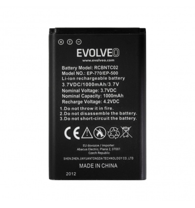 EVOLVEO orig. baterie 1000 mAh pro EasyPhone FD/FP/FS/FM/FL (EP-500/700/770/771/800/801)