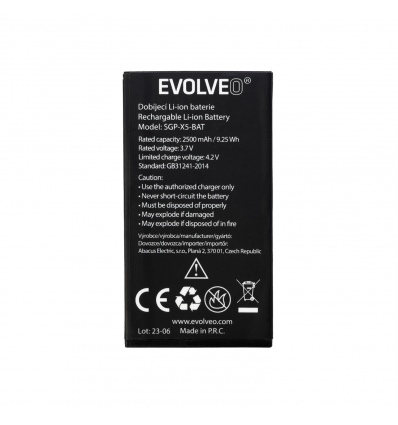 EVOLVEO orig. baterie 2500 mAh pro StrongPhone X5