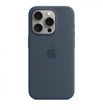 iPhone 15 ProMax Silicone Case MS - Storm Blue