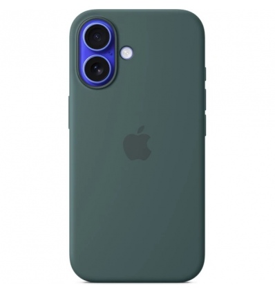 iPhone 16 Plus Silicone Case with MS - Lake Green