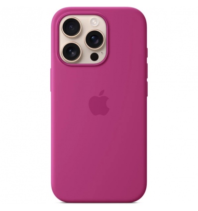 iPhone&nbsp;16 Pro Silicone Case with MS - Fuchsia