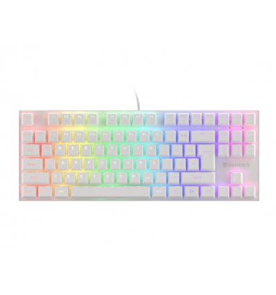 Genesis herní mechanická klávesniceTHOR 303/RGB/Outemu Brown/Drátová USB/US layout/Bílá
