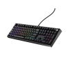 Herní mechanická klávesnice Genesis THOR 404/RGB/Outemu Peach Silent/Drátové USB-A/US layout/Černá