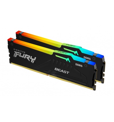 Kingston FURY Beast EXPO/DDR5/64GB/5200MHz/CL40/2x32GB/RGB/Black