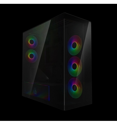 ARCTIC Xtender (Black) black window with GPU