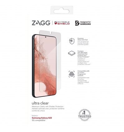 ZAGG Invisible Shield Ultra Clear + fólie Samsung Galaxy S22 5G