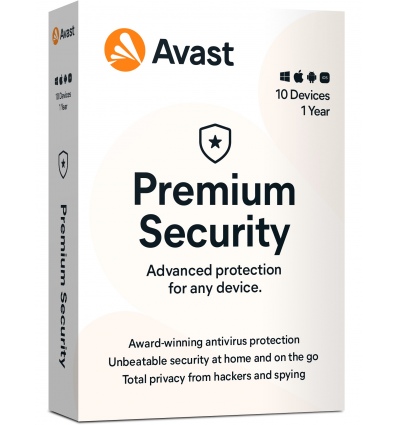 AVAST Premium Security MultiDevice, up to 10 connections 1 Year