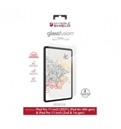ZAGG Invisible Shield Fusion + Canvas hybrid. sklo iPad Air 4/11 Pro
