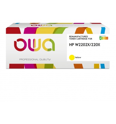 OWA Armor toner kompatibilní s HP W2202X, 220X, 5500st, žlutá/yellow