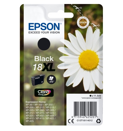 Epson Singlepack Black 18XL Claria Home Ink