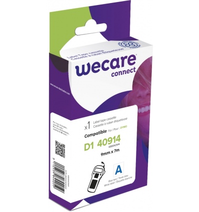 WECARE ARMOR páska kompatibilní s DYMO S0720690,Blue/White,9MM*7M