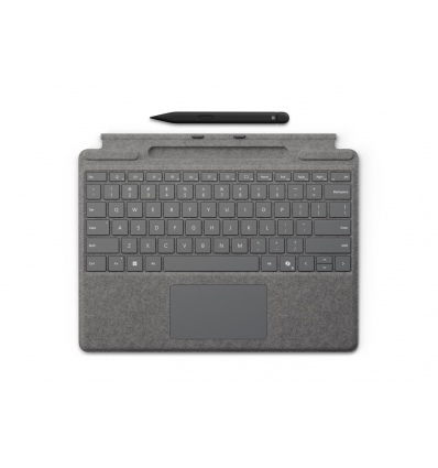 Microsoft Surface Pro Keyboard + Slim Pen 2 Bundle (Platinum), Commercial, ENG
