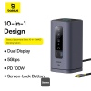 Baseus Dokovací stanice Spacemate 10v1 (USB-C PD 100W, USB-C, 2x USB-A, 2x HDMI) šedá