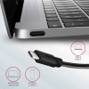 AXAGON HMC-5G21, USB 10Gb/s hub, porty 2x USB-A, 2x USB-C, HDMI 4k/30, PD 60W, kabel USB-C 13cm