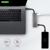 AXAGON HMC-5G21, USB 10Gb/s hub, porty 2x USB-A, 2x USB-C, HDMI 4k/30, PD 60W, kabel USB-C 13cm