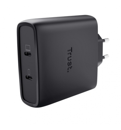 TRUST MAXO 100W 2P USB-C GAN CHARGER BLK